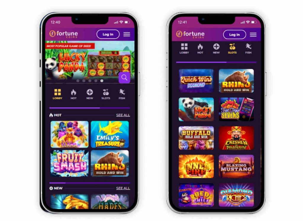 Fortune Coins Casino Mobile Application 1