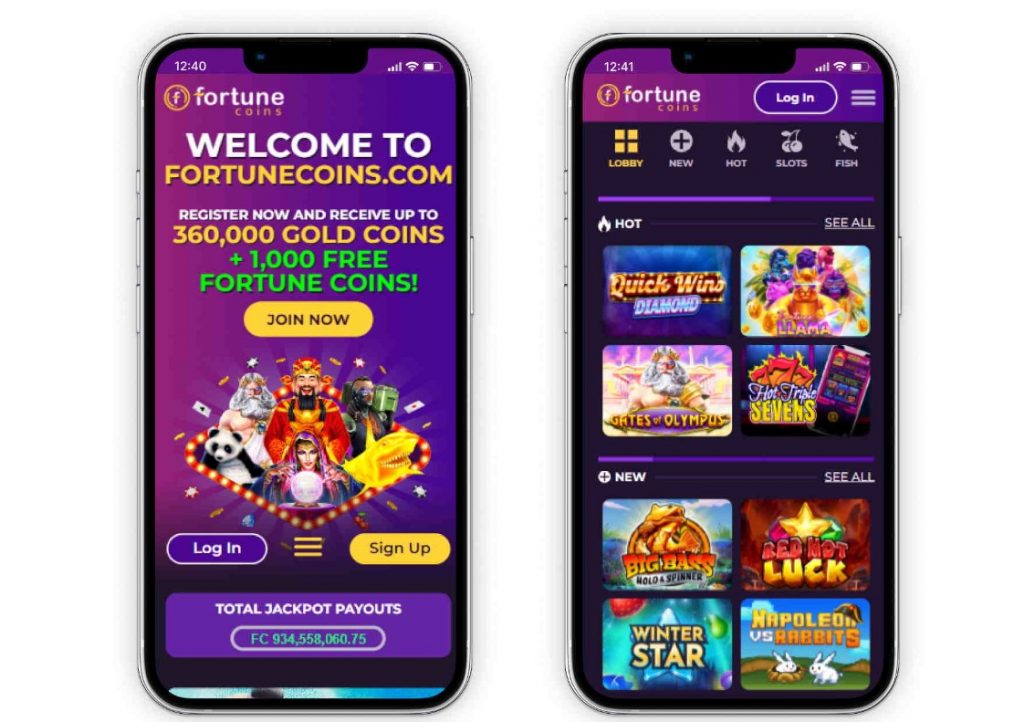 Fortune Coins Casino Mobile Application 2